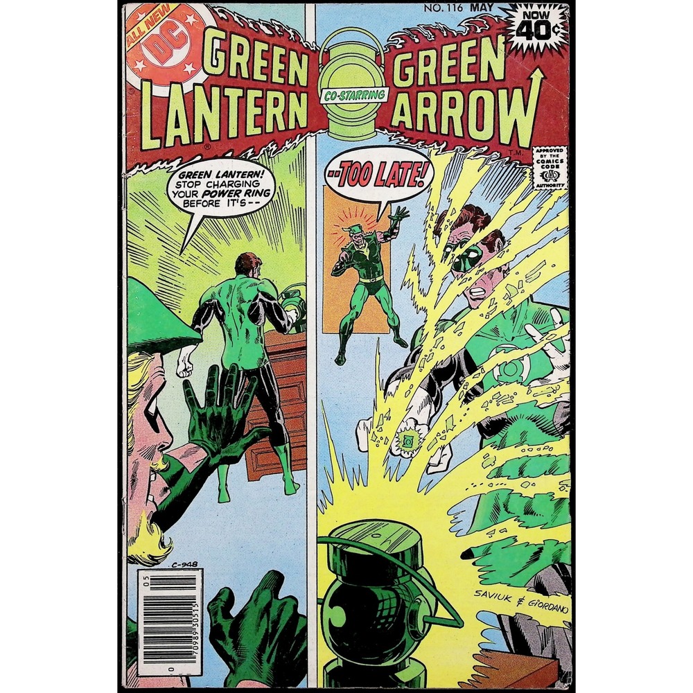 DC Comics Green Lantern Green Arrow #116 Bronze Age 1979 Guy‎ Gardner Key FN